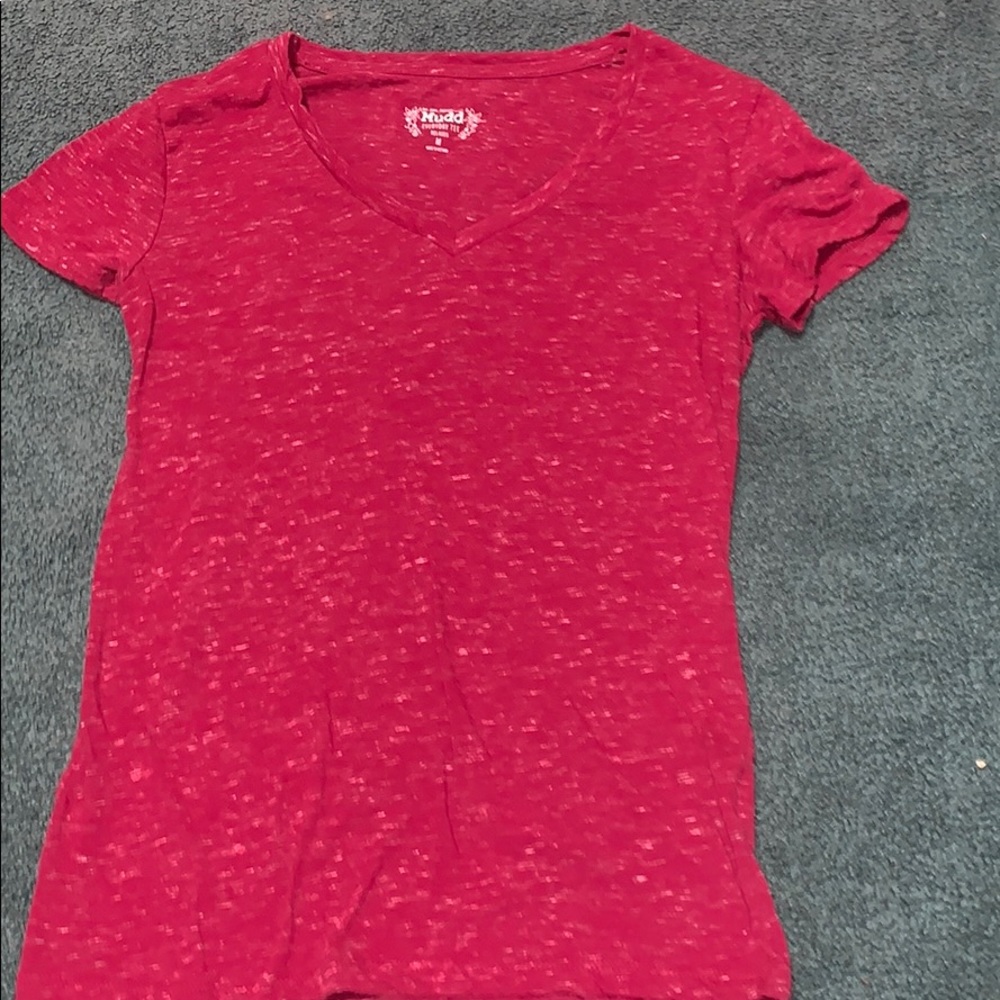 Burgundy tee